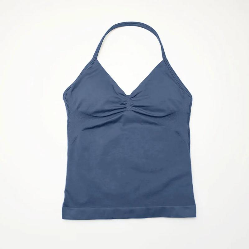 Women's Impact Longline Strappy Sports Yoga Vest Underwear Gym Beautiful Back Bra Running Workout Halter 8