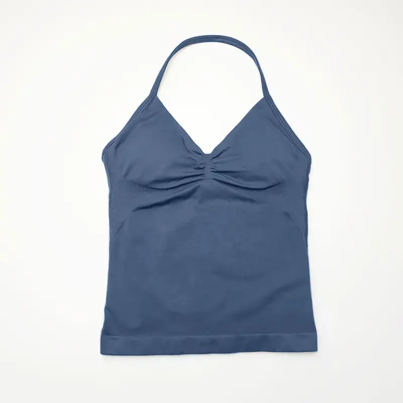 Women's Impact Longline Strappy Sports Yoga Vest Underwear Gym Beautiful Back Bra Running Workout Halter 8