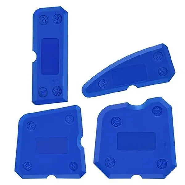 Caulking Tool Kit, 4 Counts Portable Mini Caulking Scraper, Floor Tile Edge Repair Tool, Home Care Supplies, Cleaning Supplies, Home Accessories, Dorm Essentials, Men Gifts, Summer Set