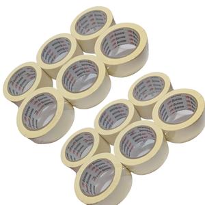Masking Tape 48mm x 40m approx. - Pack of 12 Rolls, Ideal for Painters, Decorators Professional & DIY Use, Painting Walls, Crafts & more