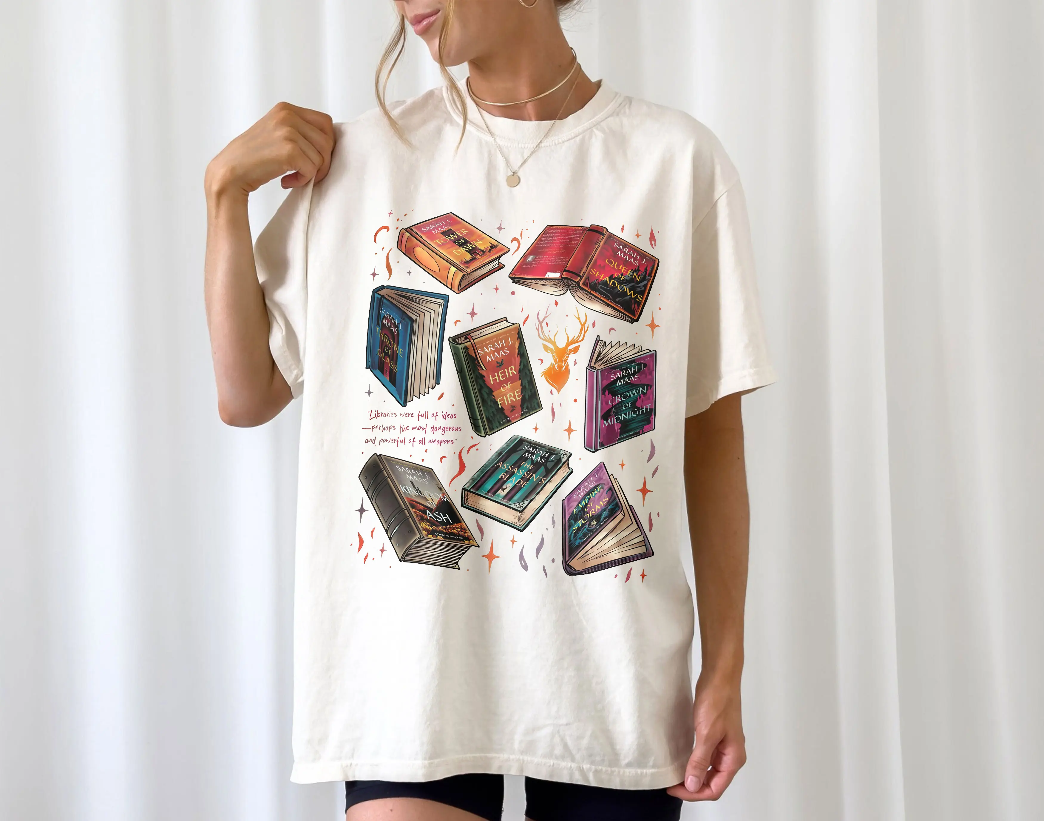 TOG Series Shirt For Fans, Throne of Glass Terrasen The Thirteen T Shirt, Aelin Fireheart Tee, Xmas Cozy Gift, Bookish Womenswear Cotton Top Unisex Tshirt Summer Garment Grey