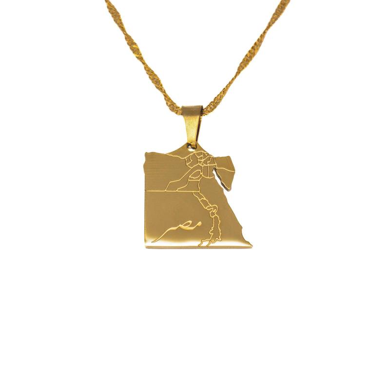 Egypt Map Necklace 0