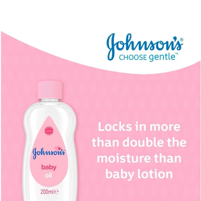 Johnson's Baby Oil 6x200ML - Moisturizing Baby Oil for Soft Skin 5