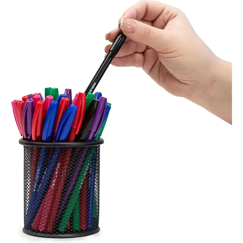 Pack of 50 Ballpoint Black Pens - Medium Point (1.0mm) - Smooth Writing Action - Ideal for School, Work, Home - Stationary Supplies stationary stationery  school ballpoint  pen 3