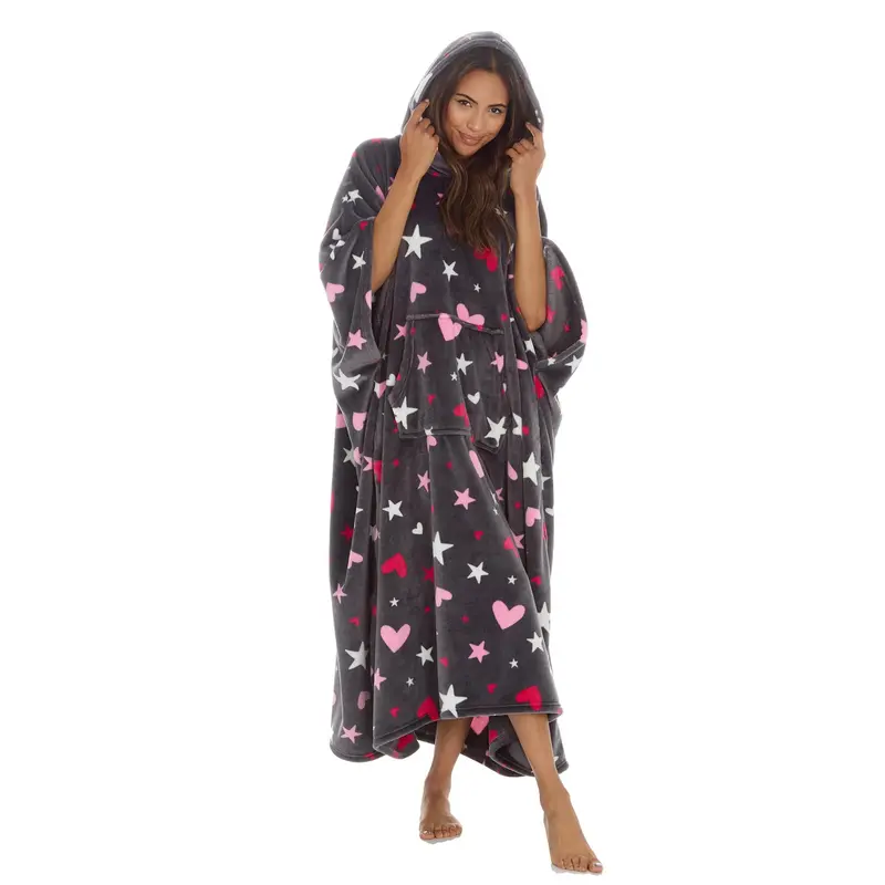 Style It Up Women's Oversized Fleece Hoodie Blanket with Kangaroo Pocket - Comfortable, Womenswear 6