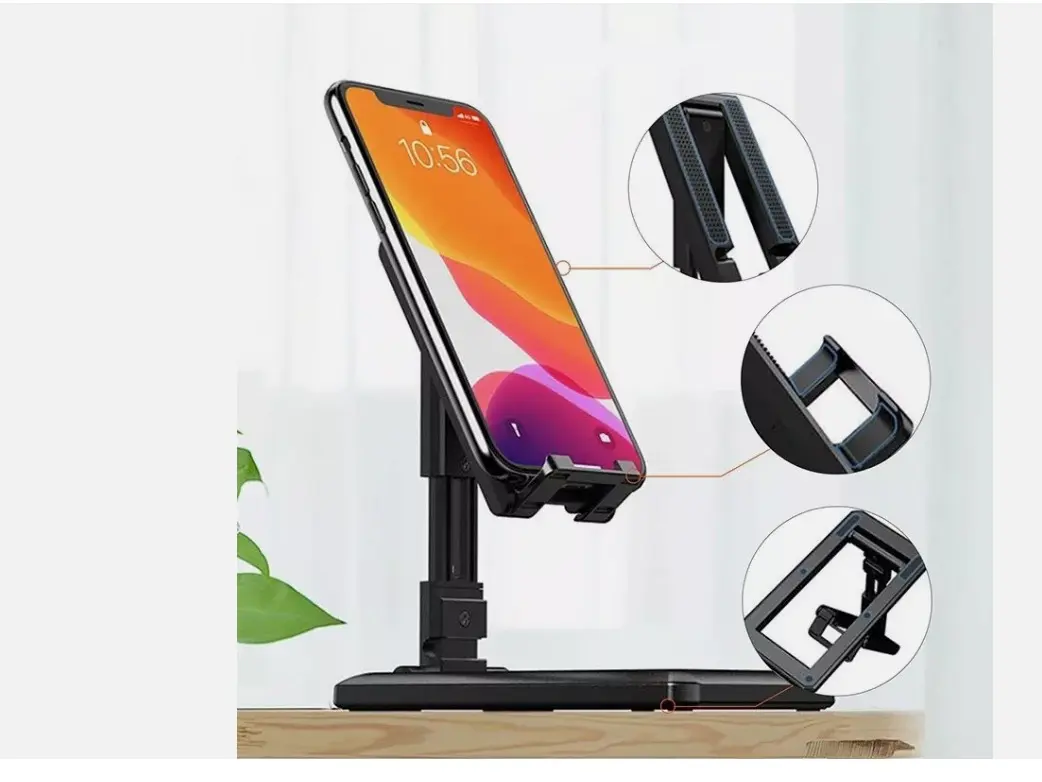 Universal Phone Desk Holder Stand Foldable Desktop Table Mount For Mobile Tablet