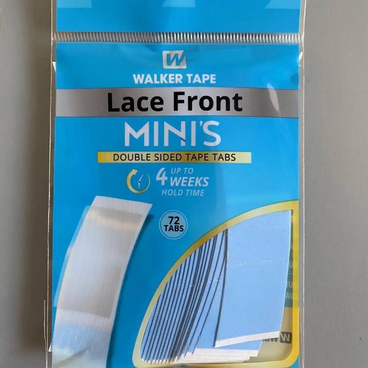 Walker Mini Strips Lace Front Support Tape for Lace, Wig and Extension -72 Tabs