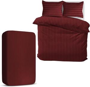 100% Egyptian Stripe Duvet Cover Luxurious Striped Microfiber King Size Duvet Cover Set - Available in 8 Colors & Sizes