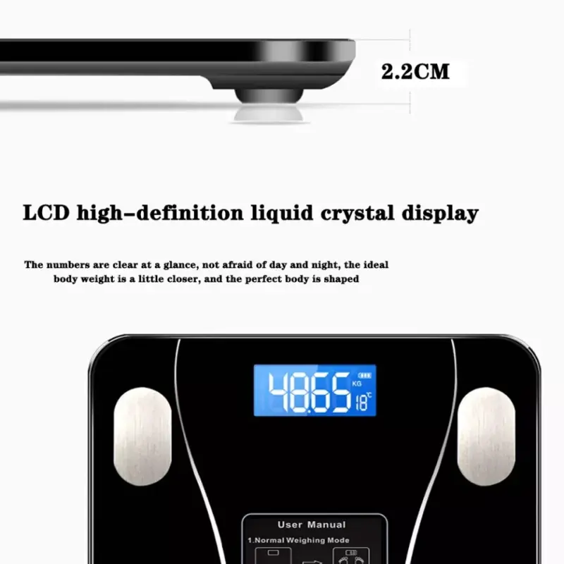Smart fat scale Bluetooth Digital Smart Wireless Scale Bathroom scale Healthcare 1