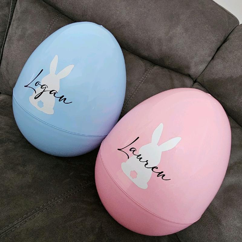 Jumbo Fillable Easter Egg, Personalised Easter Egg, Easter Gift, Easter Bunny Gift, Reusable Easter Present 4