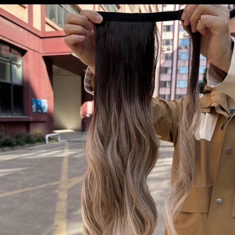 Clip on Ponytail - 24 inches | easy to use | available in multiple lengths blonde blonde 2