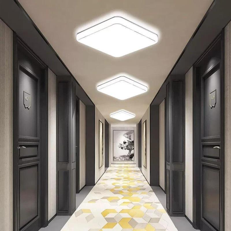 36W 40CM LED Ceiling Lights, 3240LM Waterproof Bathroom Light, Super Bright 6500K Daylight White, Modern Square Flush Mounted Lighting Fixture for Kitchen Hallway Living Room Bedroom Office lamps 5