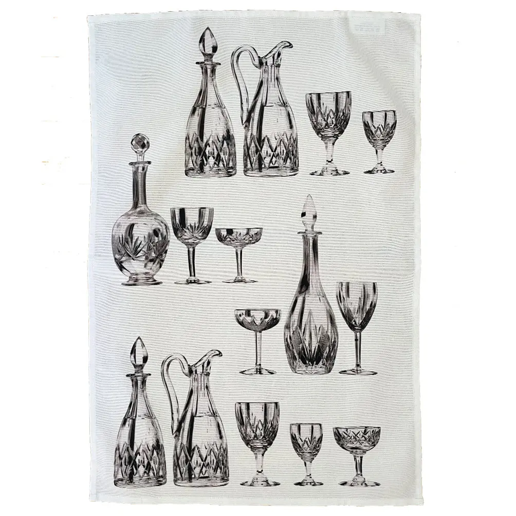 Deborah Bowness Glass Cloth Towel - "Cut Glass"