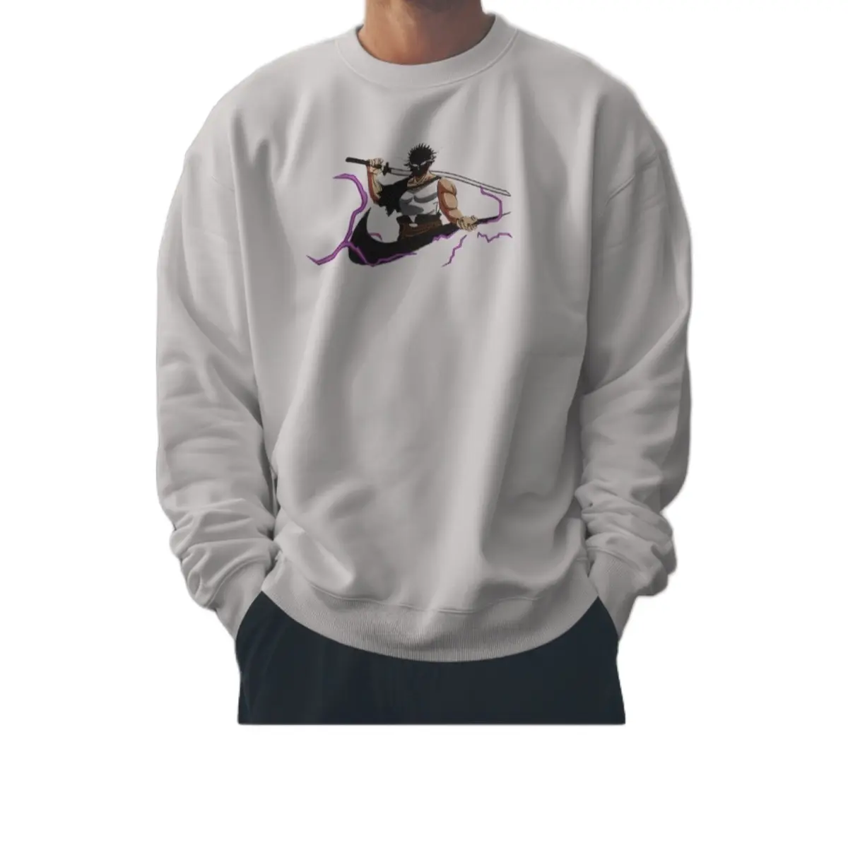 Men's Casual Anime Design Hoodie Sweatshirt - Menswear