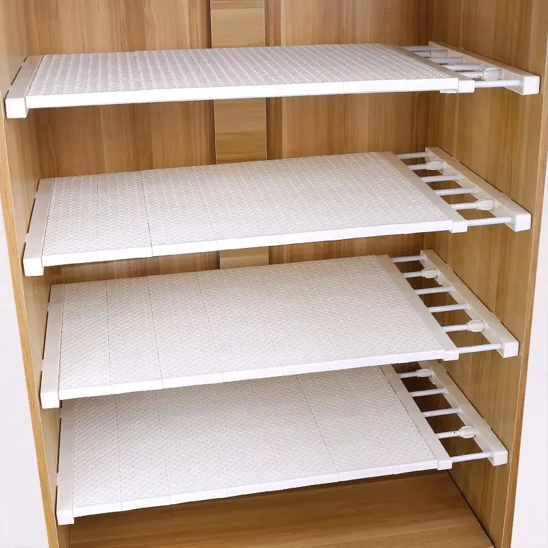 Extendable Racks - Adjustable Closet Cupboard Divider Rack 50-80cm Extendable Rack Organiser