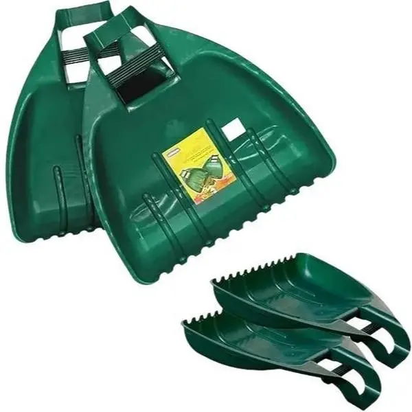 Leaf Grabbers Pair Rubbish Picker Hand Rakes Heavy Duty Leaf Collector for Outdoor Areas Lightweight and Easy to Use