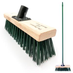 Outdoor Garden Broom 11.5" with Metal Handle