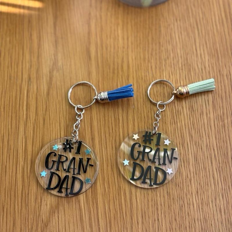 Number 1 grandad keyring 1