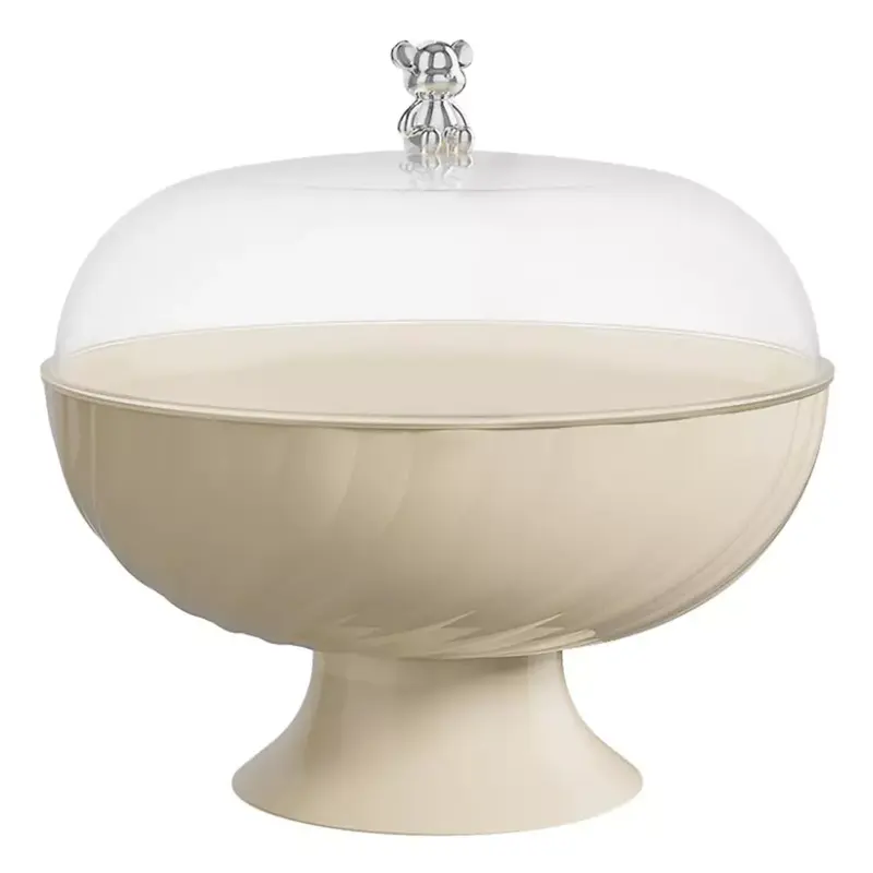 Swarve  Countertop Fruit Bowl with Lid Fruit Bowl Basket for Fruit Vegetable Storage 1
