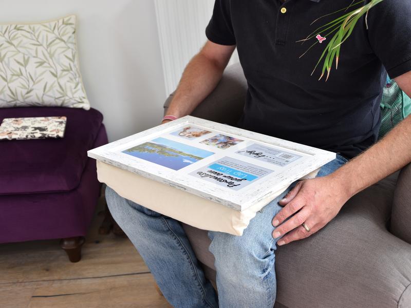 Personalise your own Lap Tray - Distressed White 2