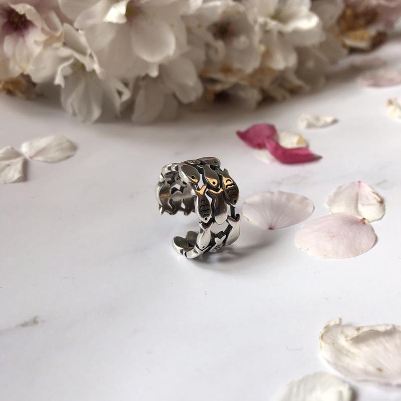 Japanese Fish Chunky Ring 3