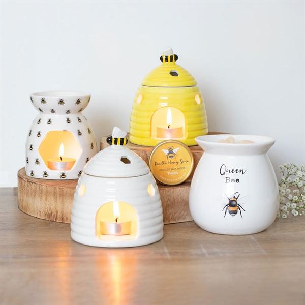 All Over Bee Print Oil Burner 3