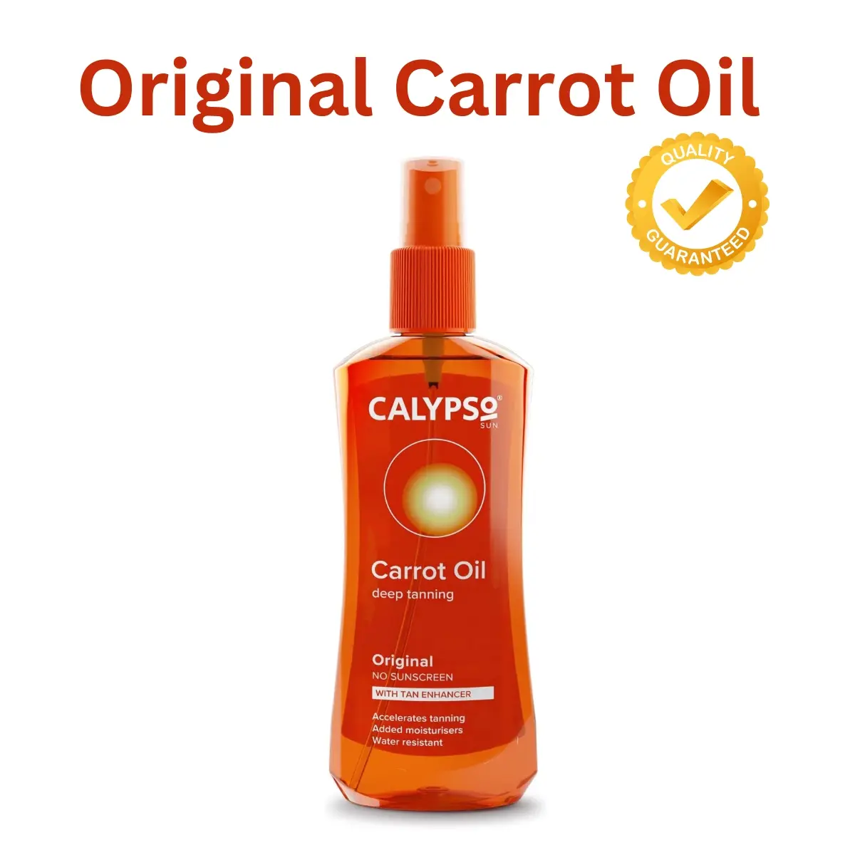 Calypso Original Carrot Oil | No SPF | Accelerates tanning | No Self tan | 200ml Skincare