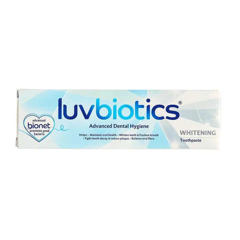 Luv Biotics Whitening Toothpaste with Oral Probiotics, Xylitol, & Aloe Vera – 75ml 2