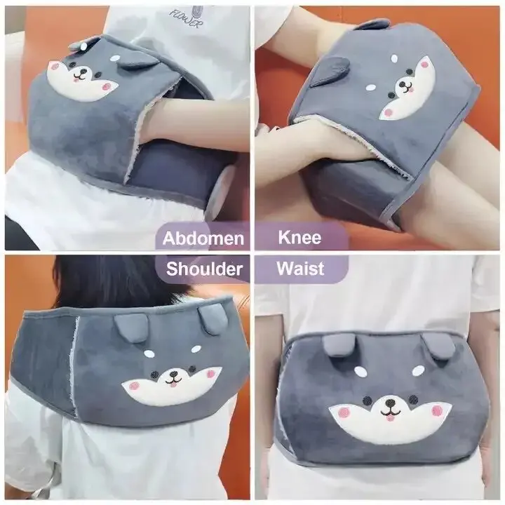 3-Piece Hot Water Bottle Set with Waist Strap for Women's Health Comfortable - Ideal for Home Use Cover Gift Hand Cup 1