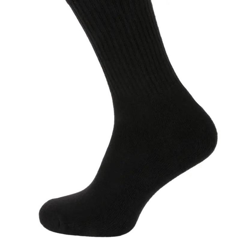 10 Pairs Men's Cotton Rich Black Sports Work Socks Uk Size 6-11 Cotton 2