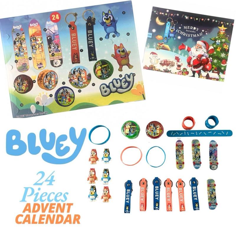 Christmas Advent Calendar 24 Pcs Toy Surprise Gift Box Cute Cartoon Anime Figural Model Gift Children's Holiday Gift Game Collectible 1