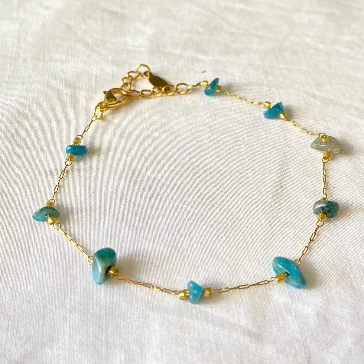 Women’s elegant bracelet | Moonstone Bracelet (Blue) | Bracelet | 18k Gold Plated | Waterproof Jewellery | Gift for Her