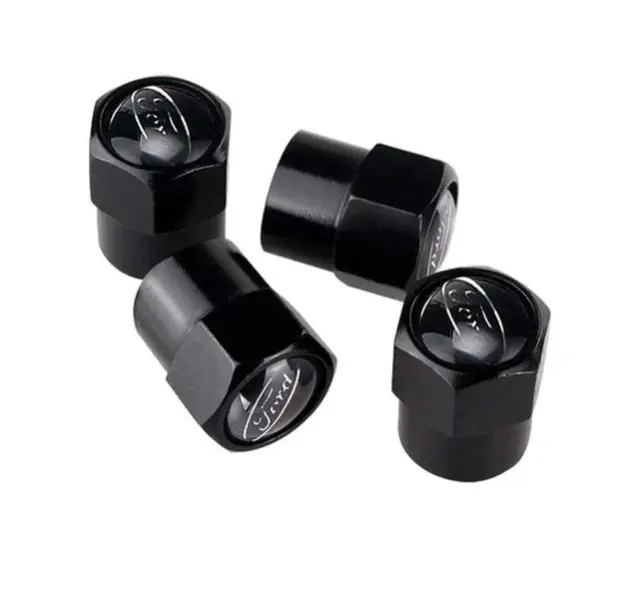 Ford Classic Dust Valve Caps - Universal fit in Black