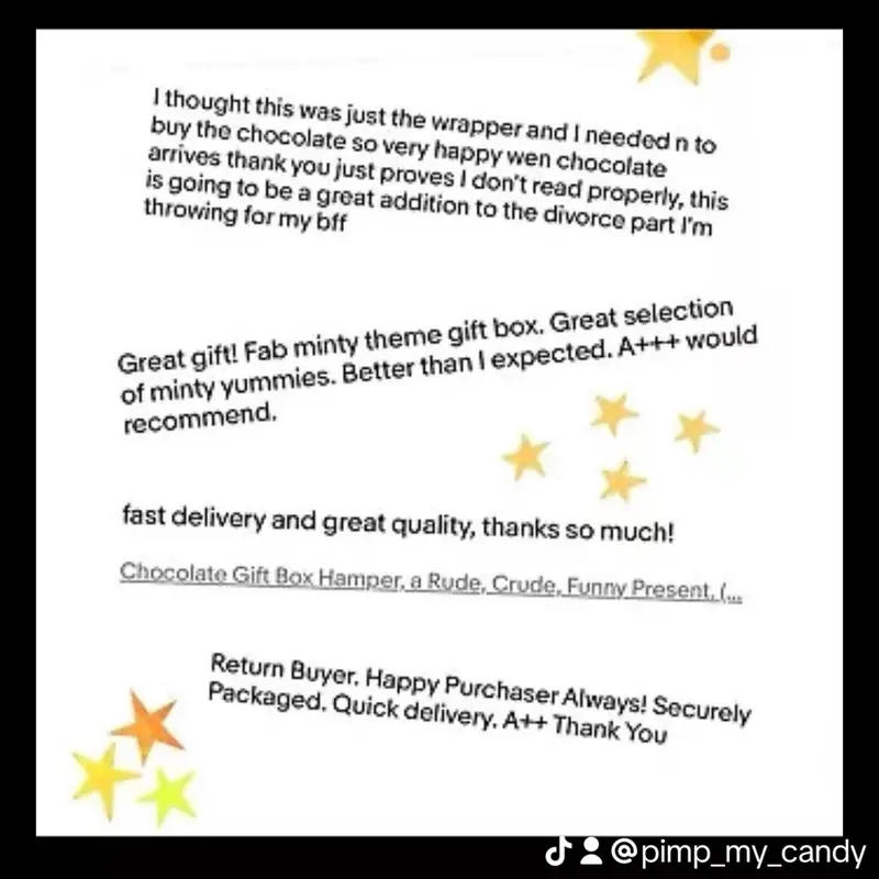 Boyfriend -  chocolate gift box.  The perfect novelty gift for anyone in your life! For birthdays, Christmas and Easter! A delicious sweet snack in a choice of flavours 6