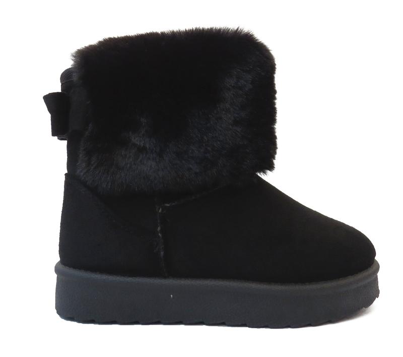 Cozy Kids' Faux Fur Lined Boots with Fluffy Collar Girls' Comfort Winter Footwear 2