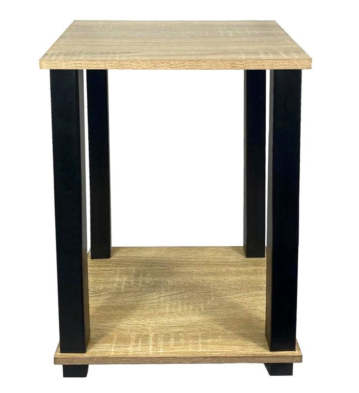 Wooden Top Bedside Side Coffee Table 2 Tier End Table For Bedroom Living room Storage 5