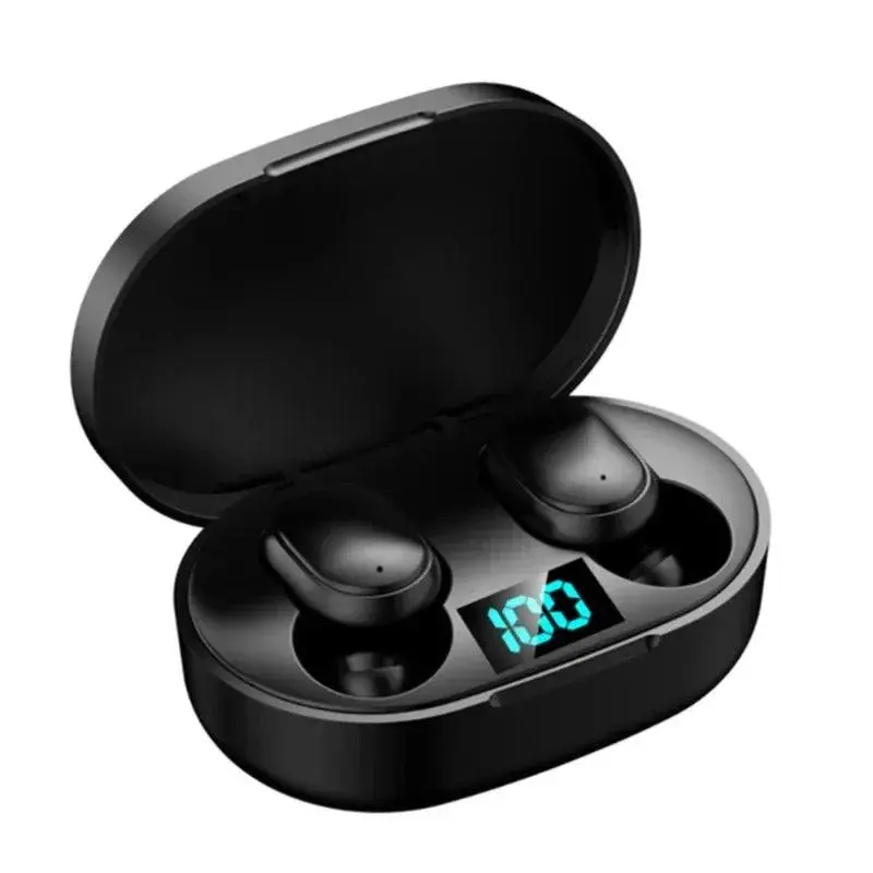 E6S Wireless Noise-Cancelling Earbuds – Waterproof In-Ear Stereo Headphones with LED Display & Charging Case 1