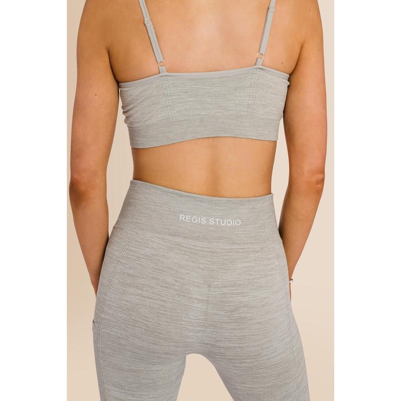 Women's Recycled - Multi-Sport Flex Bra - Grey Comfort Fit Comfortable Adjustable 5