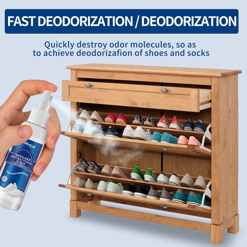 Product Introduction of South Moon Shoes and Socks Deodorant Spray Shoes and Socks Clean Sweaty Feet Deodorize Dry Shoe Cabinet Freshener 5