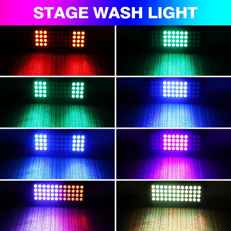48LED RGBW Wall Wash Bar Light DJ Disco Party KTV Club Stage Effect Lighting DMX 2