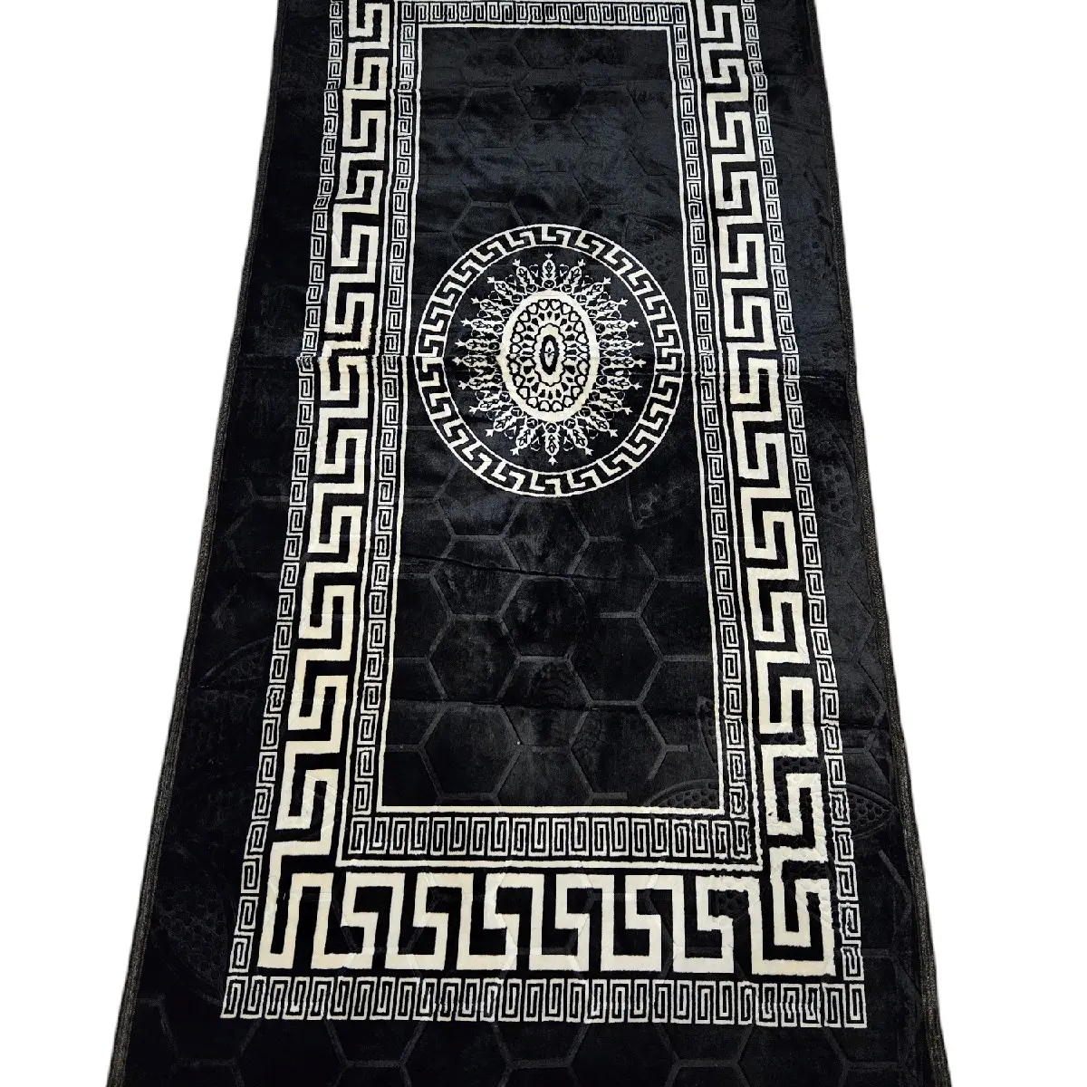 GREEK STYLE 90X190CM HALLWAY RUNNER NON SLIP MACHINE WASHABLE SOFT LUXURY