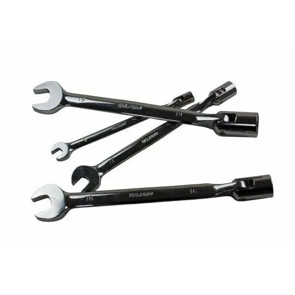 US PRO 12pc Flexi Head Socket / Open End Wrench Spanner Set 8 - 19mm 2081 2