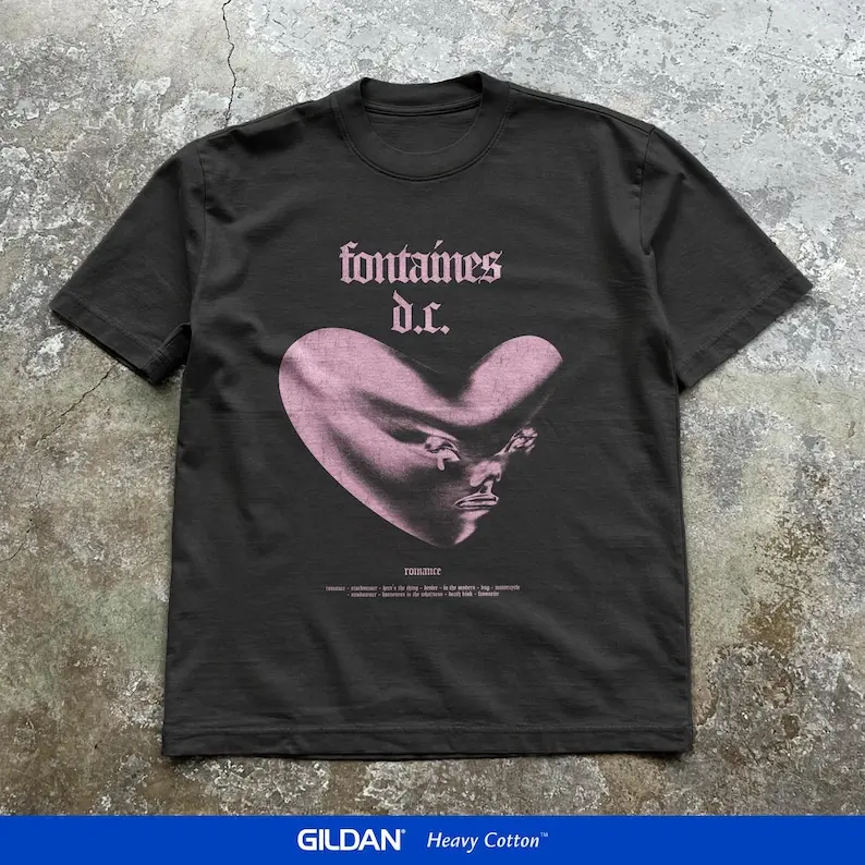 Fontaines D.C. T-Shirt, Fontaines D.C. Tee, Fontaines D.C. Concert Shirt, Fontaines D.C. Merch, Concert Music Tee, Trendy Shirt