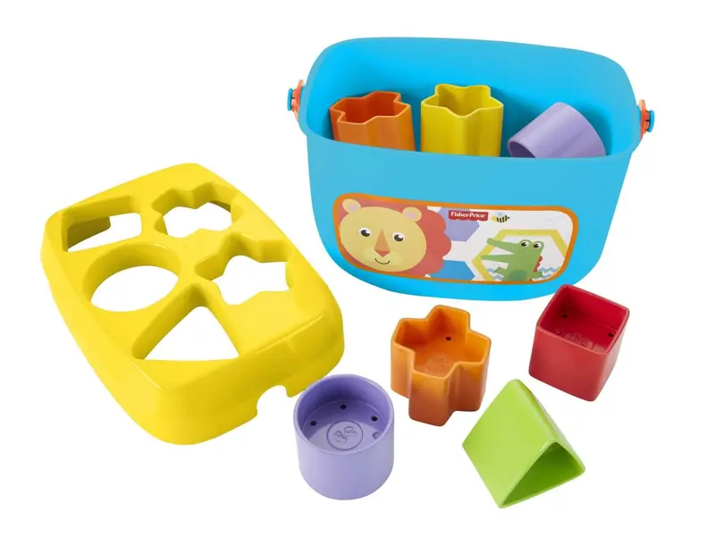 Fisher-Price Stacking Toy Baby’s First Blocks Set of 10 Shapes for Sorting Play for Infants Ages 6+ Months, FFC84 5