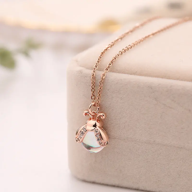 Bridal Jewelry Set Simple Alloy Zircon Seven Star Ladybug 3
