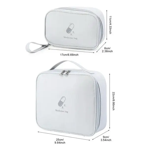 Large Capacity Portable Medicine Storage Bag for Family First Aid 5