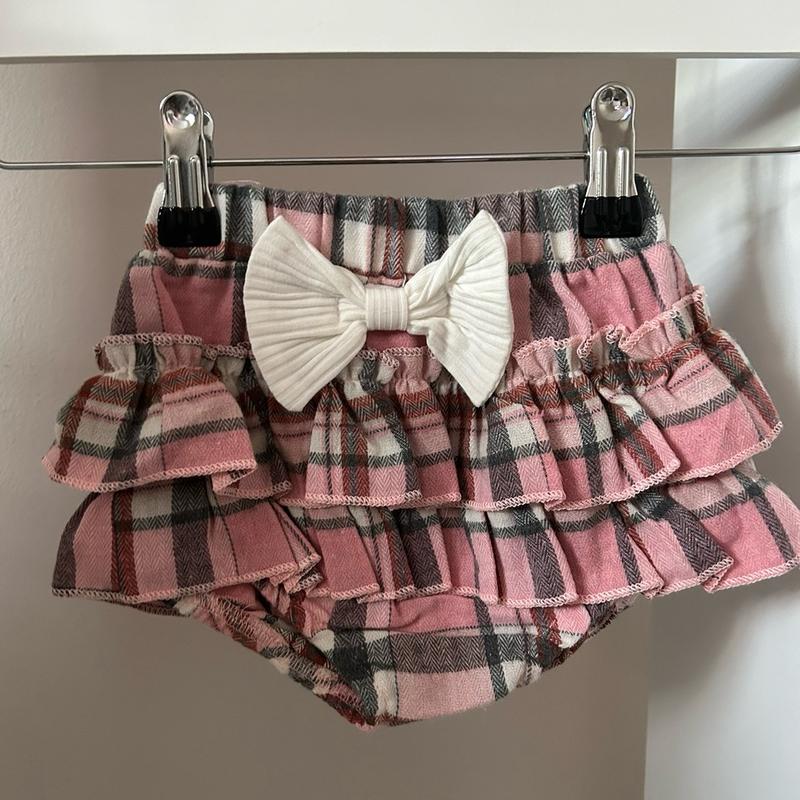 Girls pink cheque 3pc set. 1