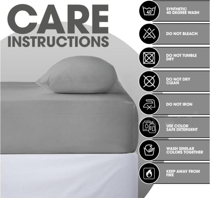 Premium 30cm Fitted Sheet for Thick Mattresses - Soft & Breathable - Elasticized Edges - Easy Maintenance - Versatile Design 6