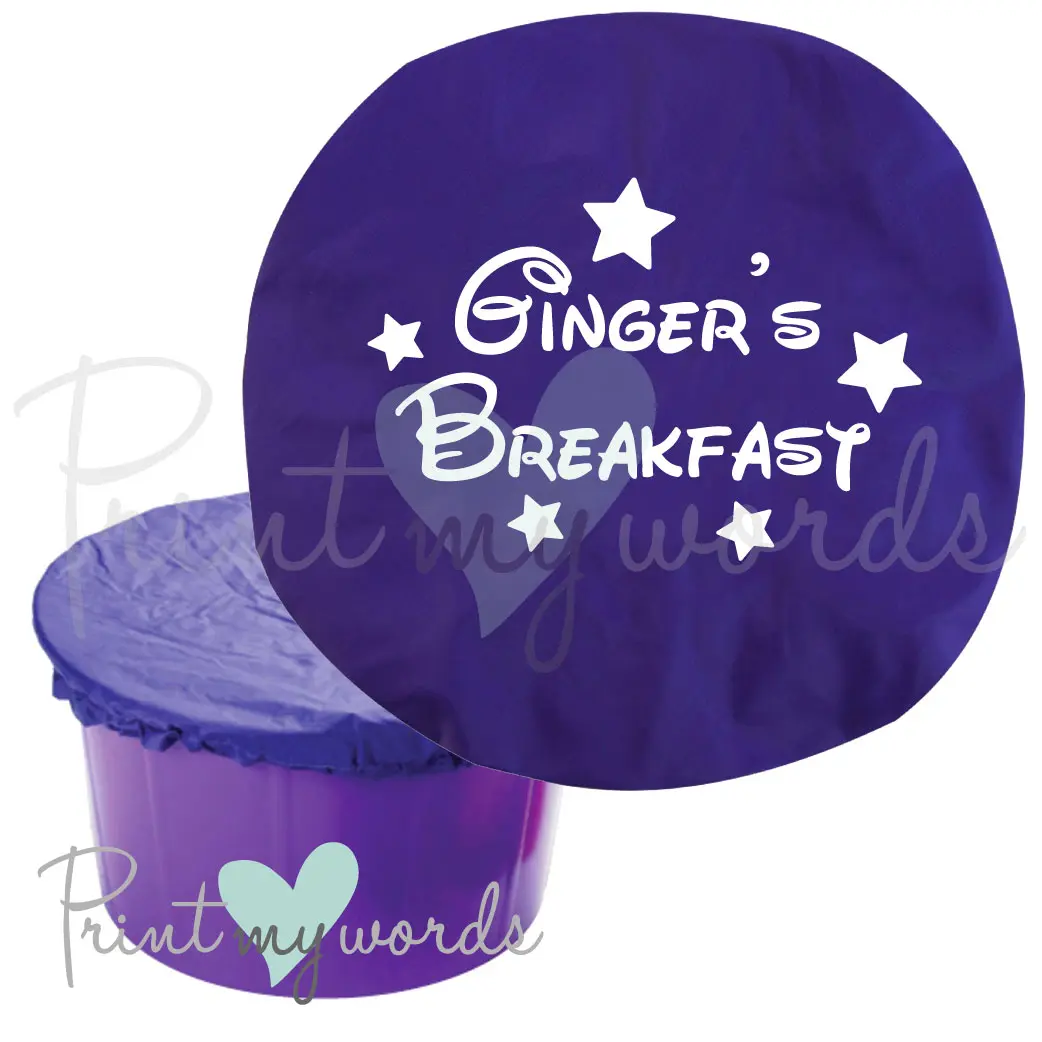 Personalised Horse Bucket Feed Bowl Cover - Magical Design