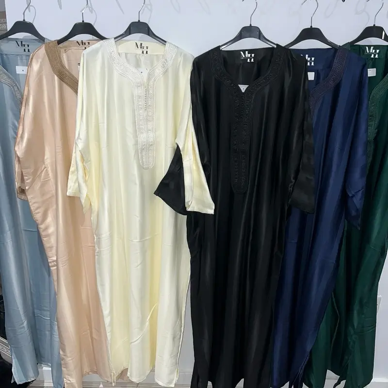Men's Moroccan Oversized Thobe - Tyipacal Pattern - All Seasons- Eid- Ramadan 0